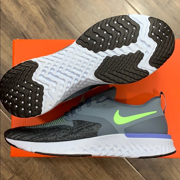 NIKE ODYSSEY REACT 2 FLYKNIT armory blue/lime blas - Picture 11 of 16